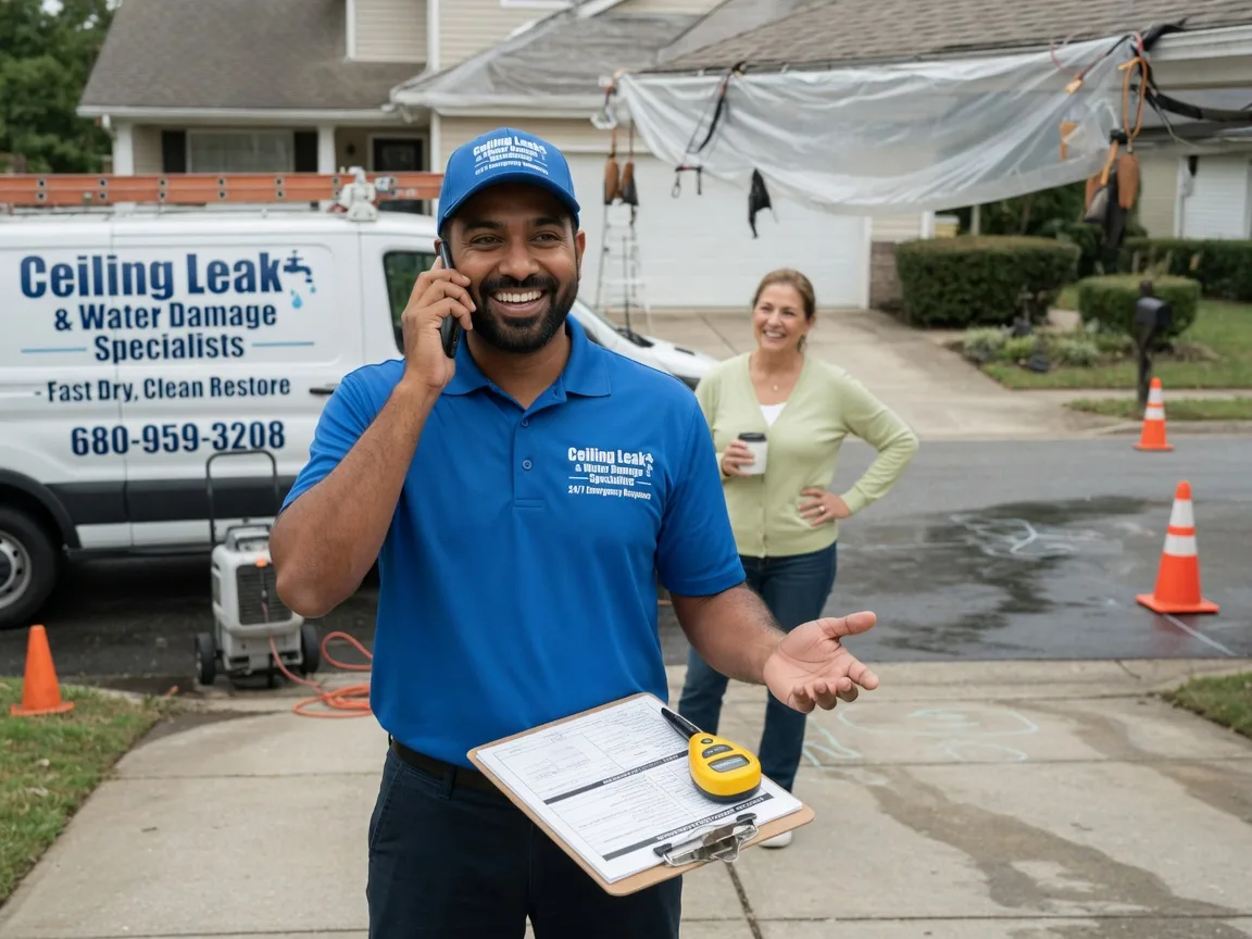 Ceiling Leak Cleanup Fishers Landing, NY FAQs